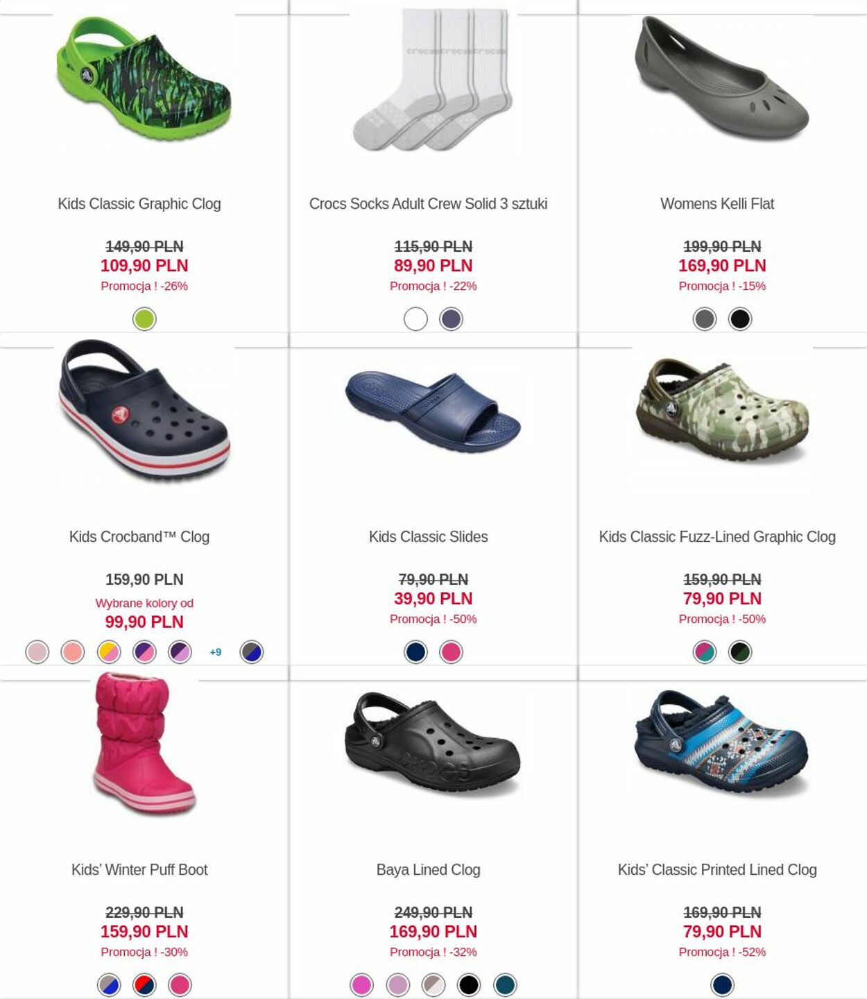 Gazetka Crocs 10.10.2022 - 16.10.2022