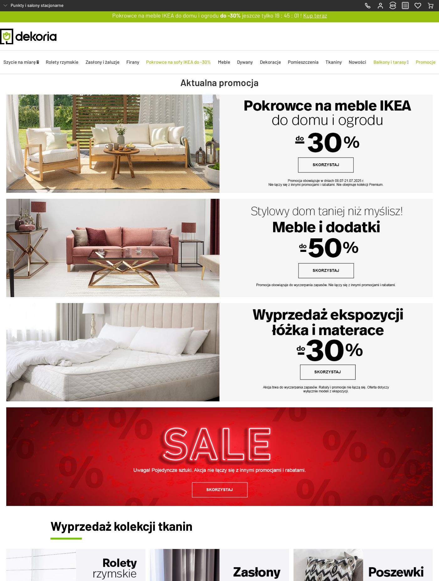 Gazetka Dekoria 21.07.2025 - 30.07.2025