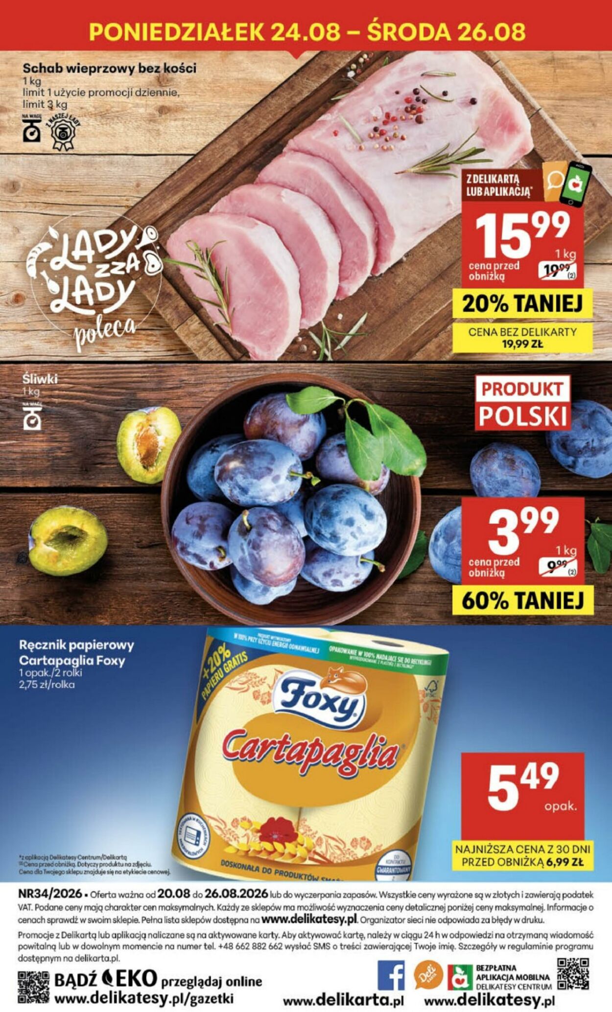 Gazetka Delikatesy Centrum 20.08.2026 - 26.08.2026