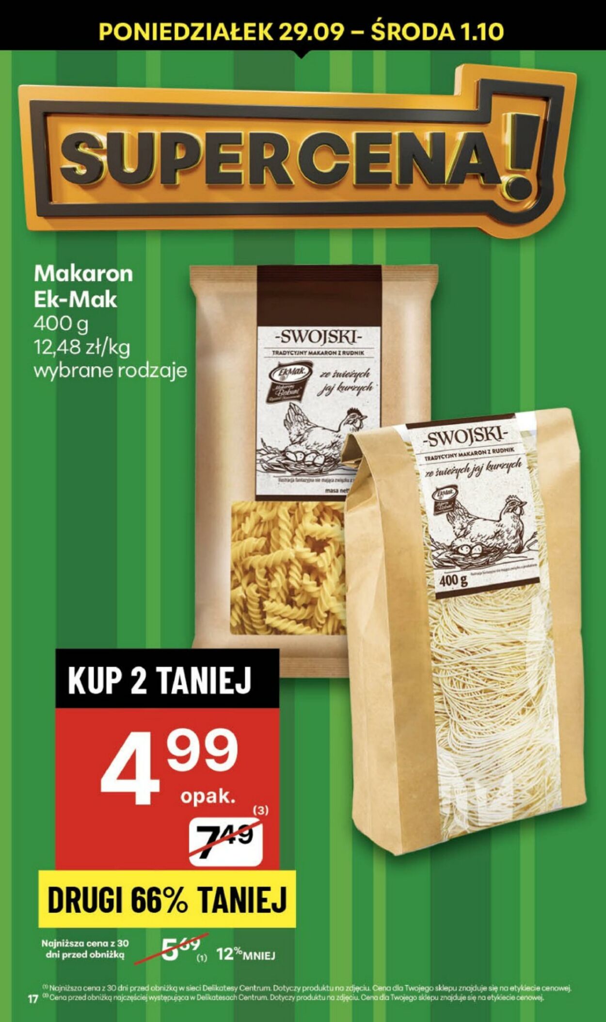 Gazetka Delikatesy Centrum 25.09.2025 - 01.10.2025