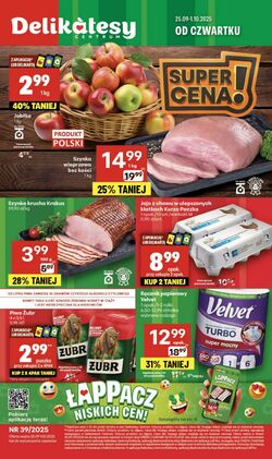 Gazetka Delikatesy Centrum 25.09.2025 - 01.10.2025
