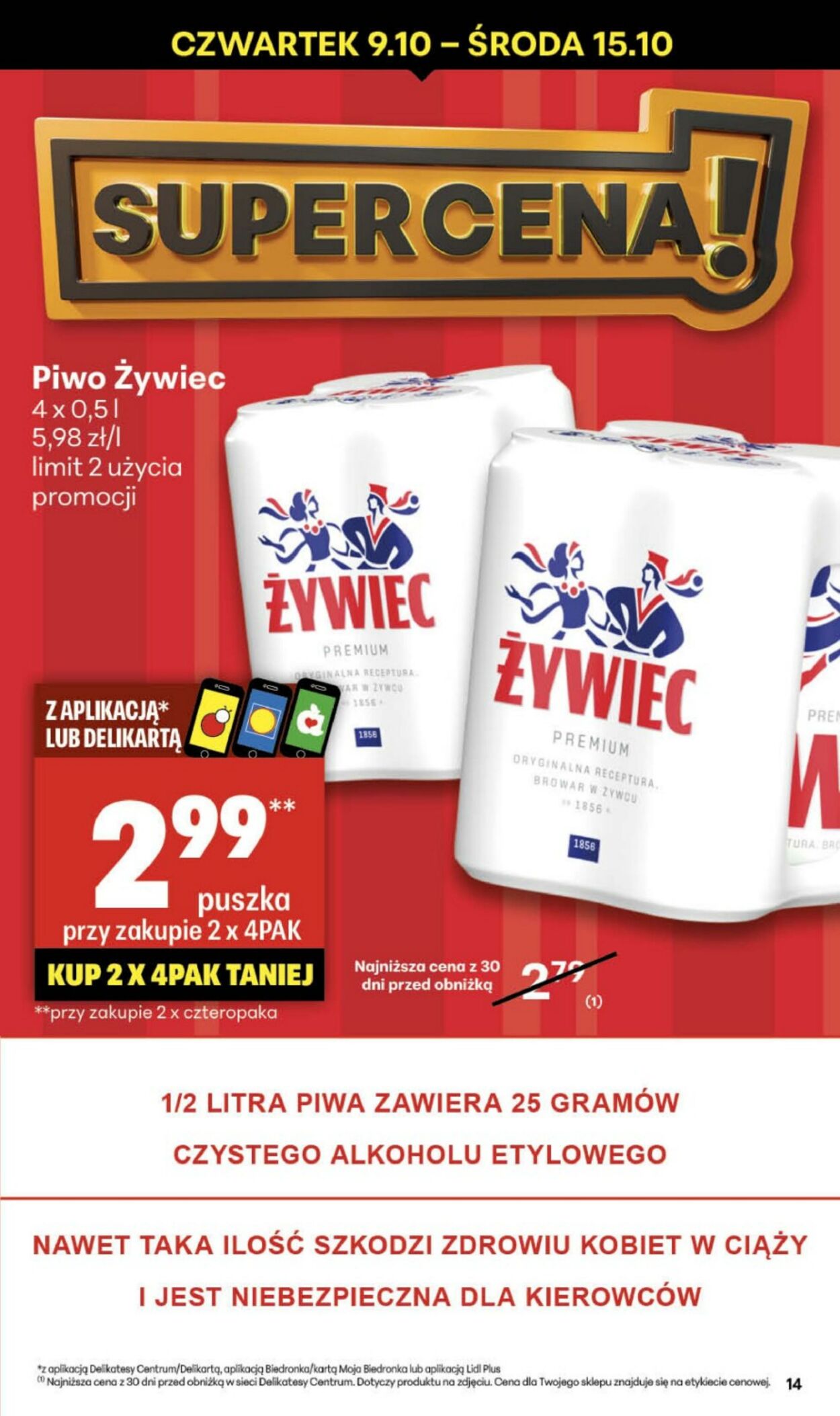 Gazetka Delikatesy Centrum 09.10.2025 - 15.10.2025