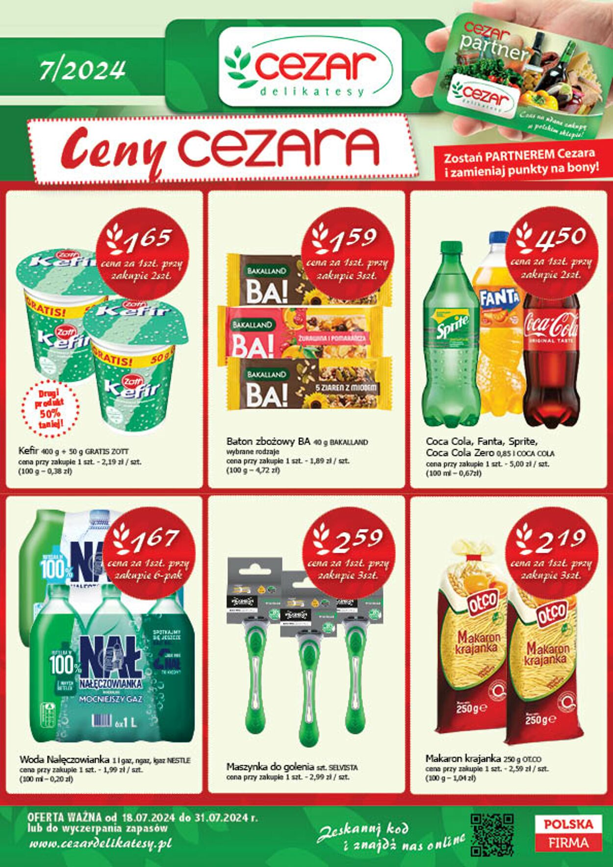 Gazetka Delikatesy Cezar 04.07.2024 - 17.07.2024