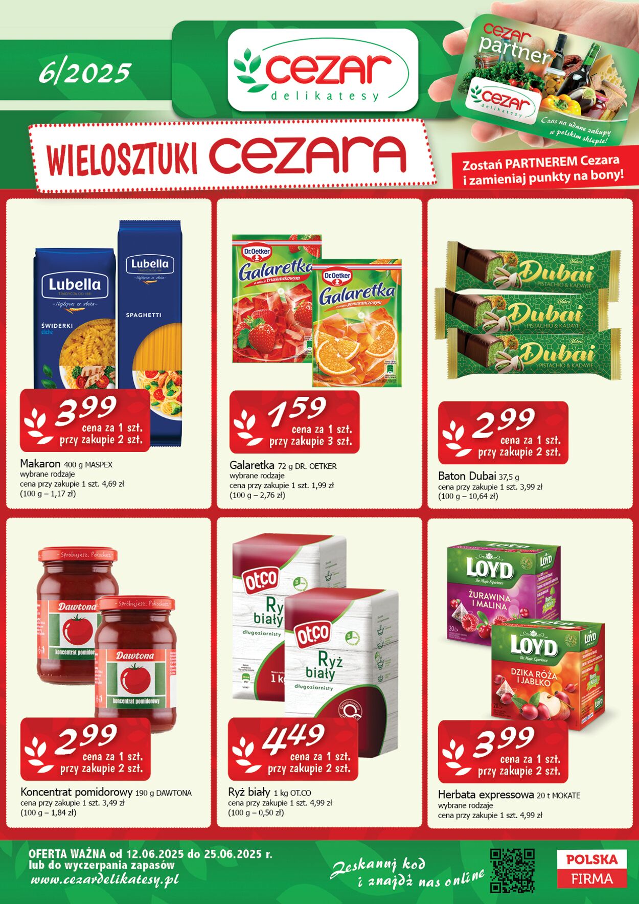 Gazetka Delikatesy Cezar 12.05.2025 - 25.06.2025