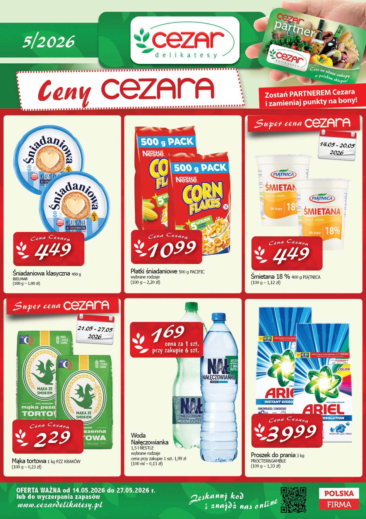 Gazetka Delikatesy Cezar 14.05.2026 - 27.05.2026