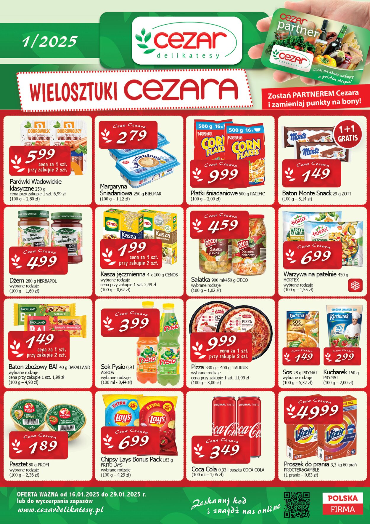 Gazetka Delikatesy Cezar 16.01.2025 - 29.01.2025