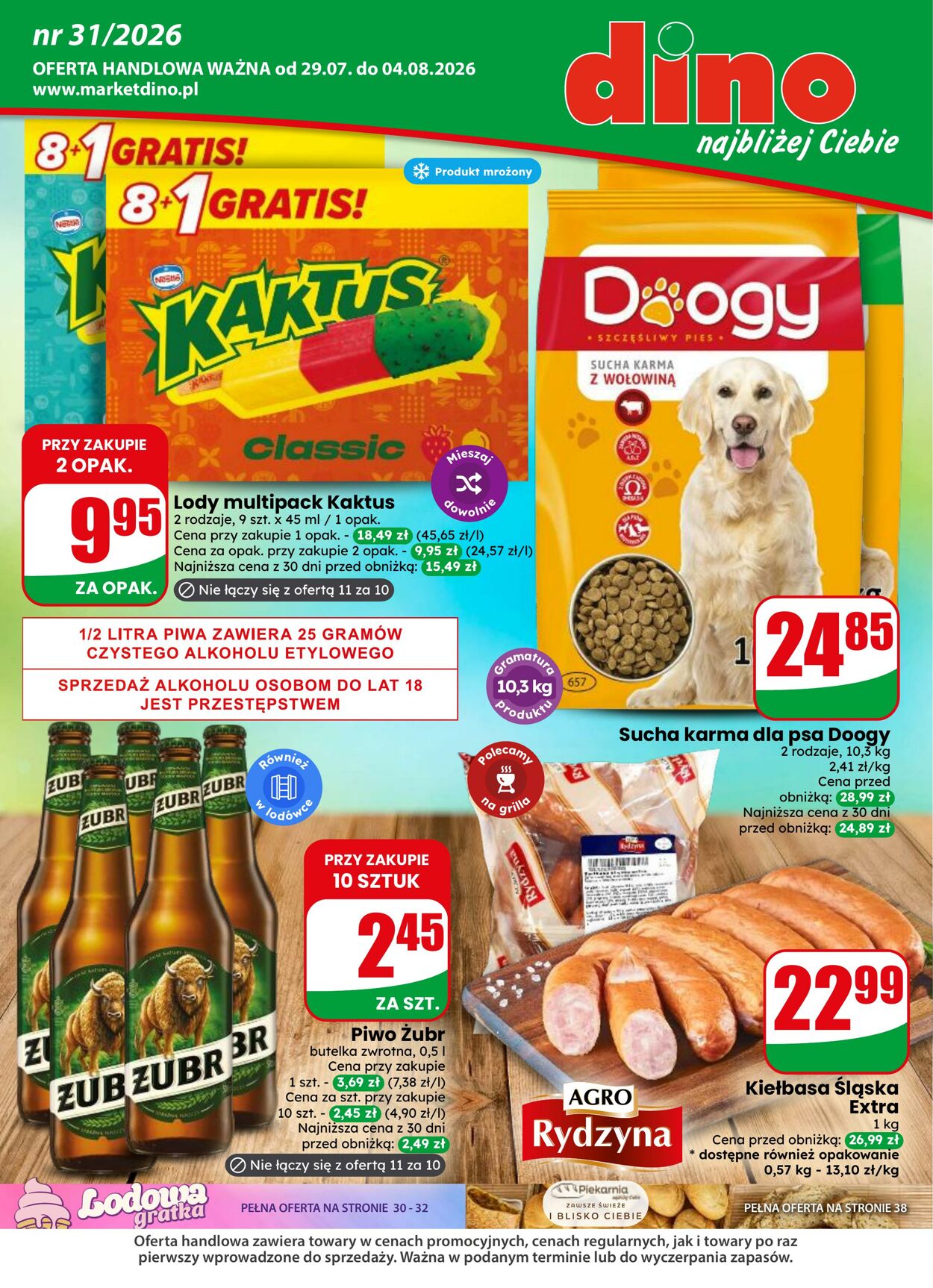 Gazetka DINO - Gazetka 31 / 2026 29 lip, 2026 - 4 sie, 2026