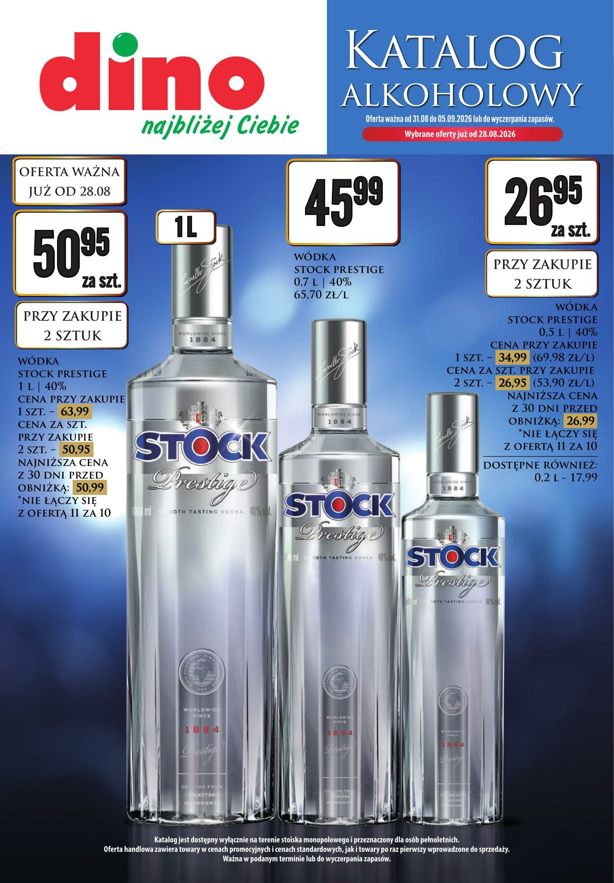 Gazetka DINO - Katalog alkoholowy 31 sie, 2026 - 5 wrz, 2026