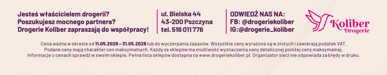 Gazetka Drogerie Koliber 07.05.2026 - 15.05.2026