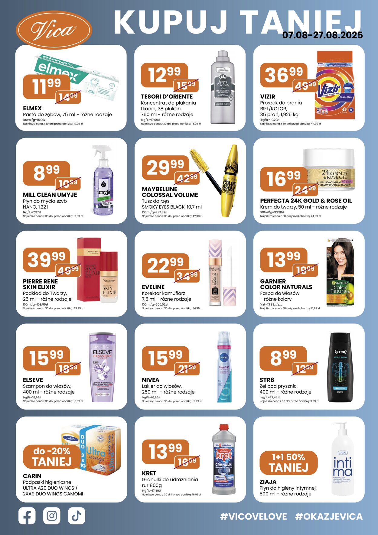 Gazetka Drogerie Vica 07.08.2025 - 27.08.2025