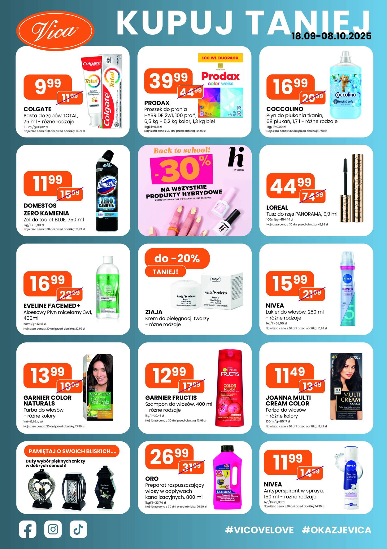 Gazetka Drogerie Vica 18.09.2025 - 08.10.2025