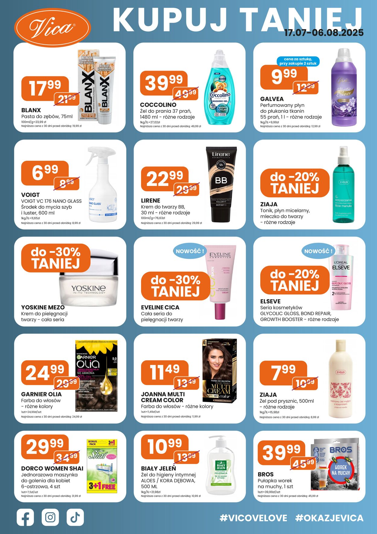 Gazetka Drogerie Vica 17.07.2025 - 06.08.2025