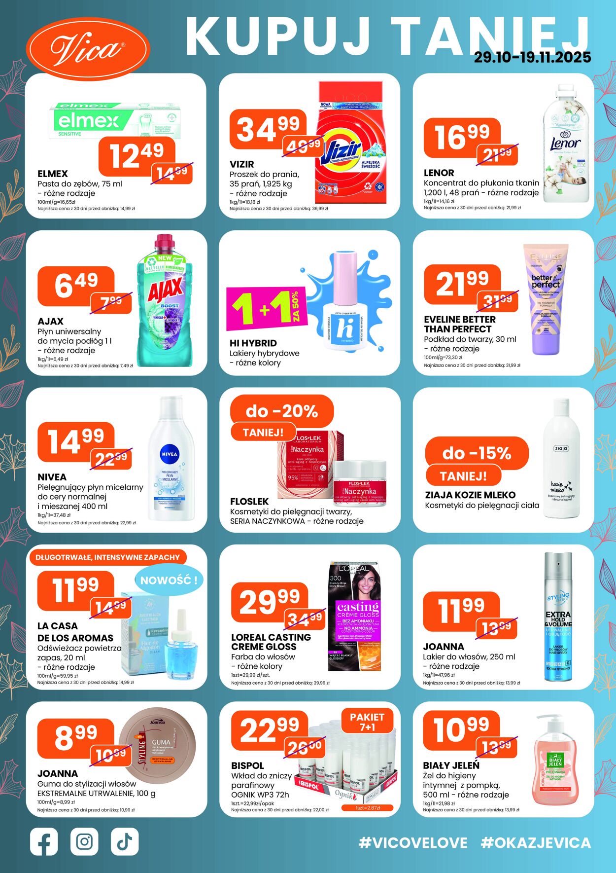 Gazetka Drogerie Vica 29.10.2025 - 19.11.2025