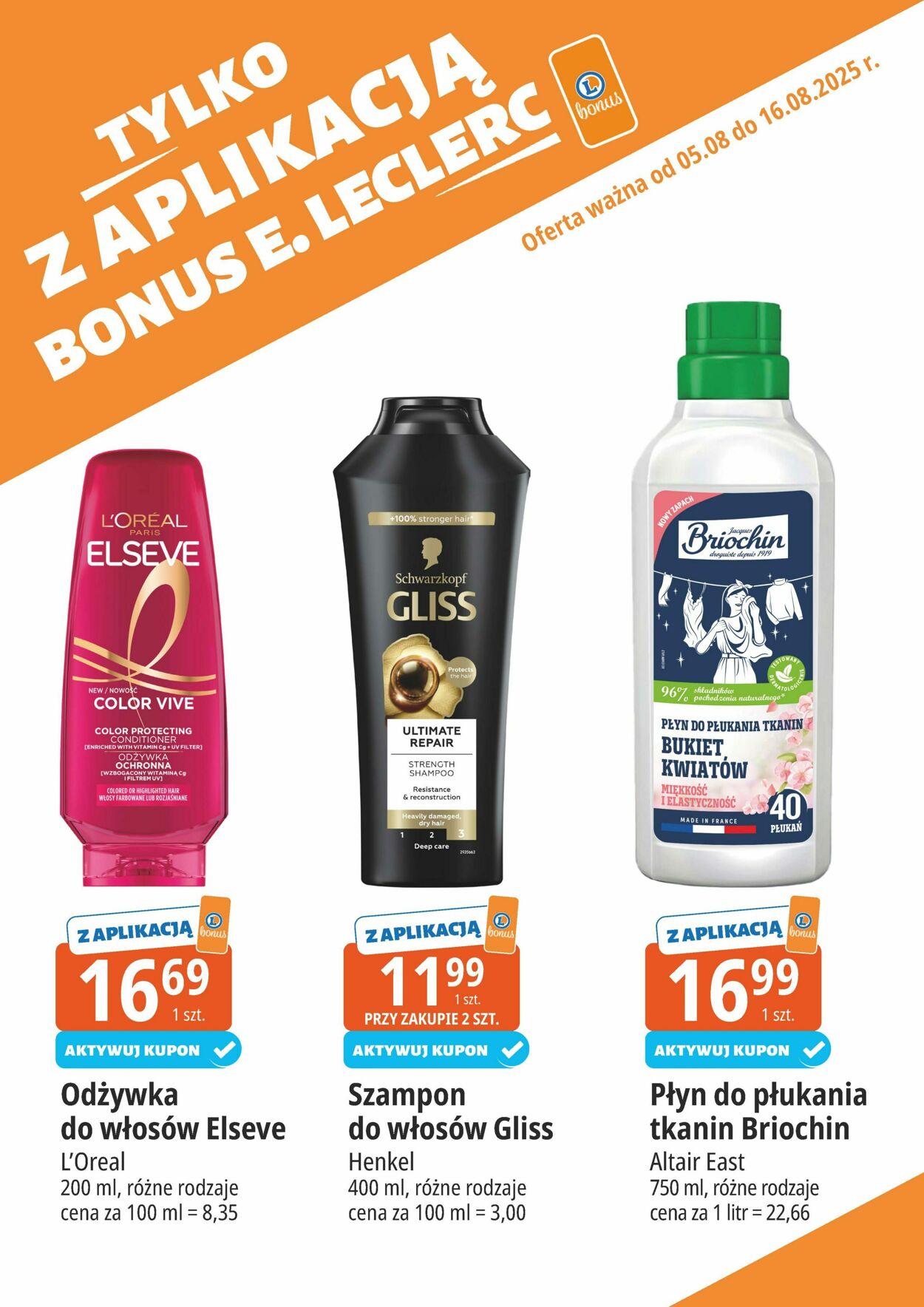 Gazetka E. Leclerc 05.08.2025 - 16.08.2025