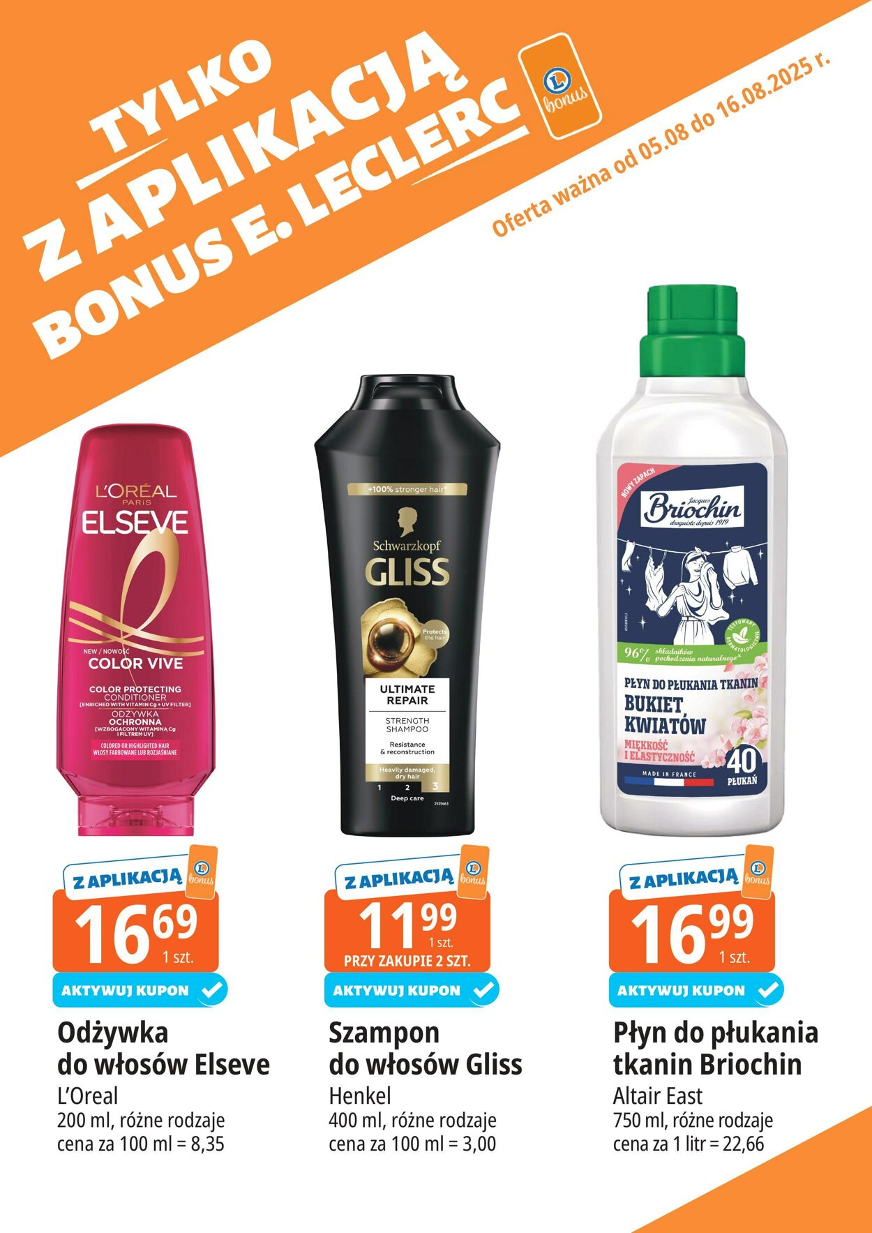 Gazetka E. Leclerc 05.08.2025 - 16.08.2025