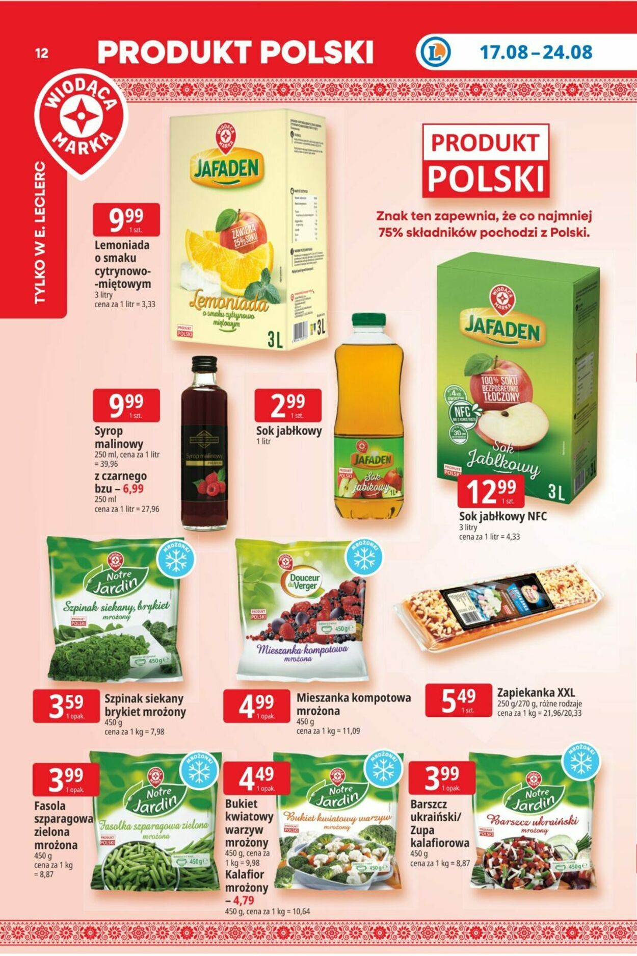 Gazetka E. Leclerc 14.08.2026 - 22.08.2026
