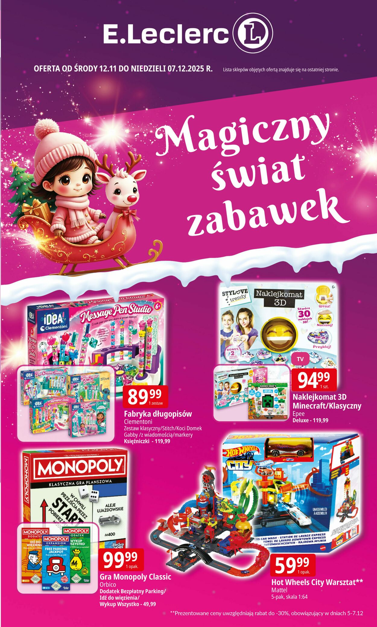 Gazetka E. Leclerc 12.11.2025 - 07.12.2025