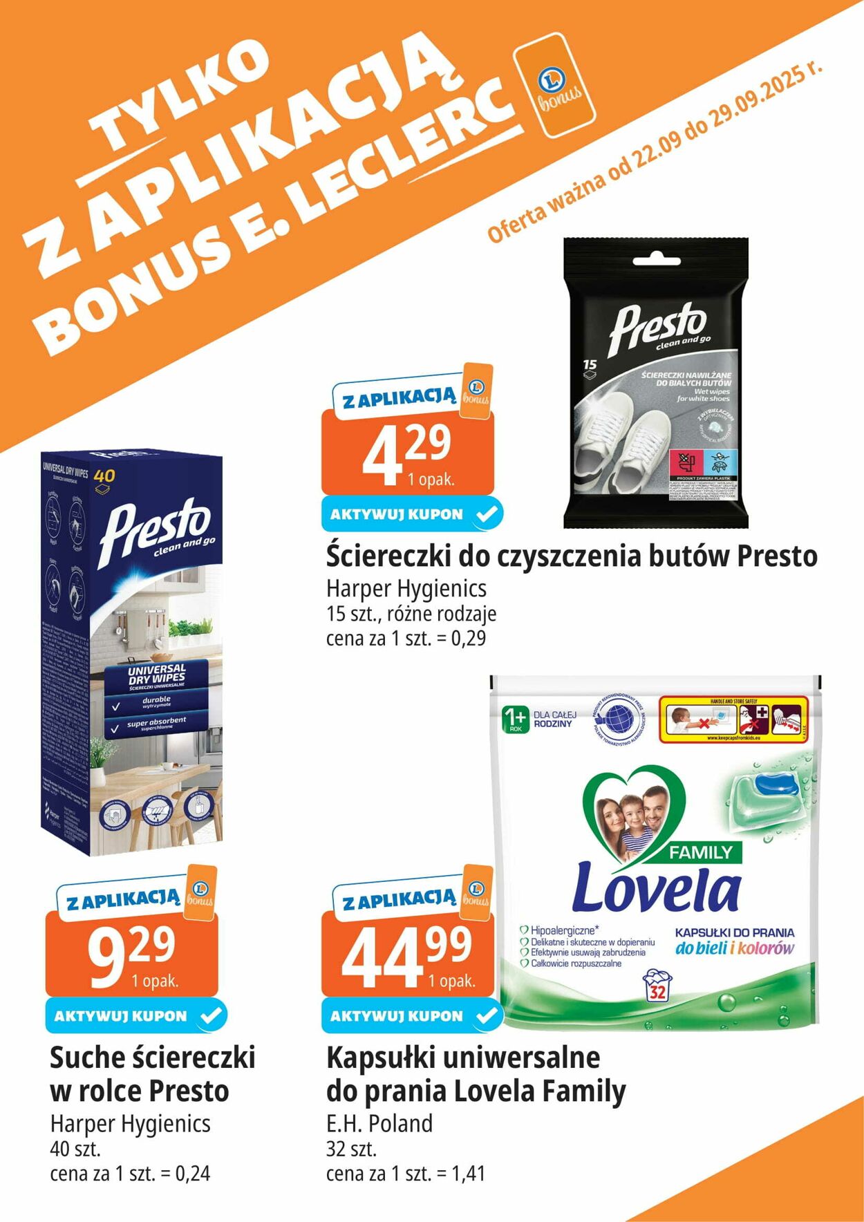 Gazetka E. Leclerc 22.09.2025 - 29.09.2025