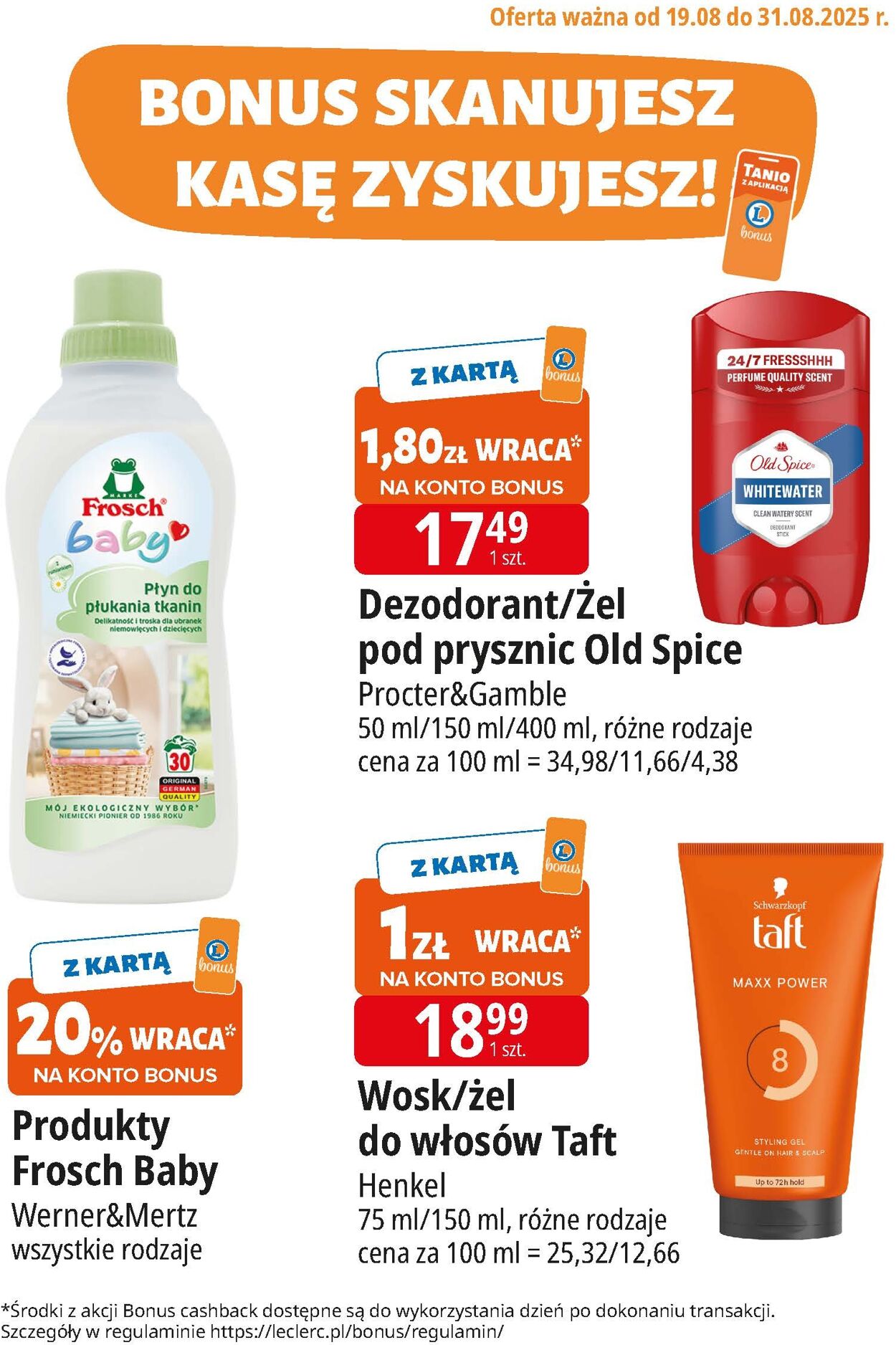 Gazetka E. Leclerc 19.08.2025 - 31.08.2025
