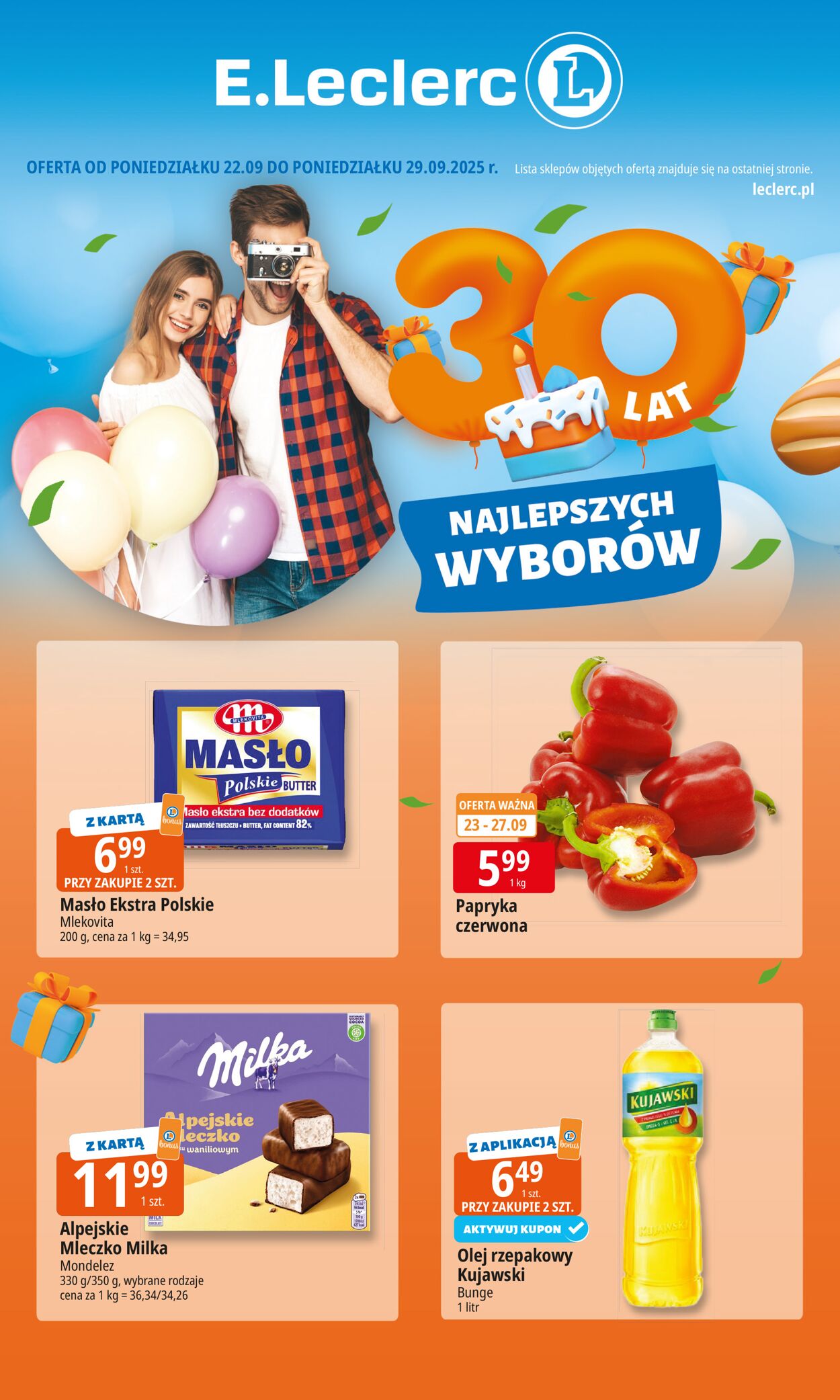 Gazetka E. Leclerc 22.09.2025 - 29.09.2025