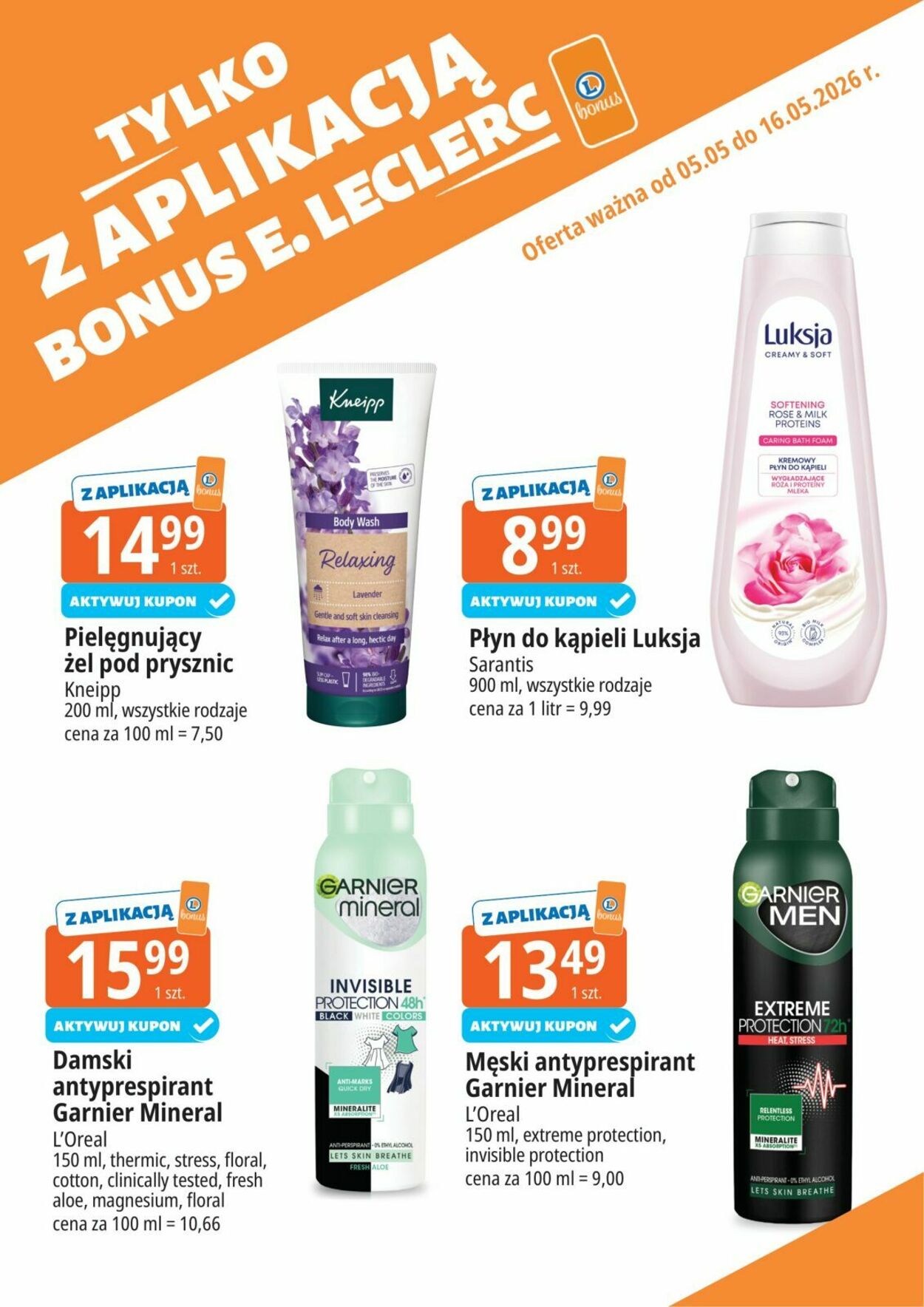 Gazetka E. Leclerc 01.05.2026 - 09.05.2026