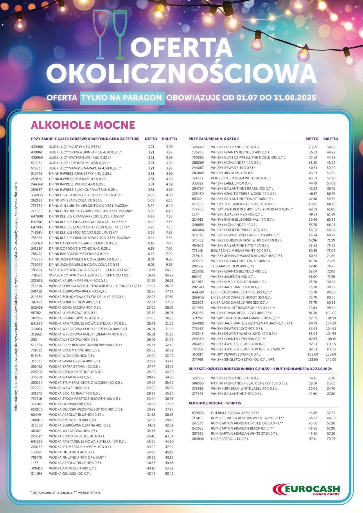 Gazetka Eurocash 01.07.2025 - 31.08.2025