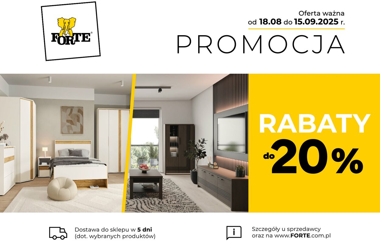 Gazetka Forte 18.08.2025 - 15.09.2025