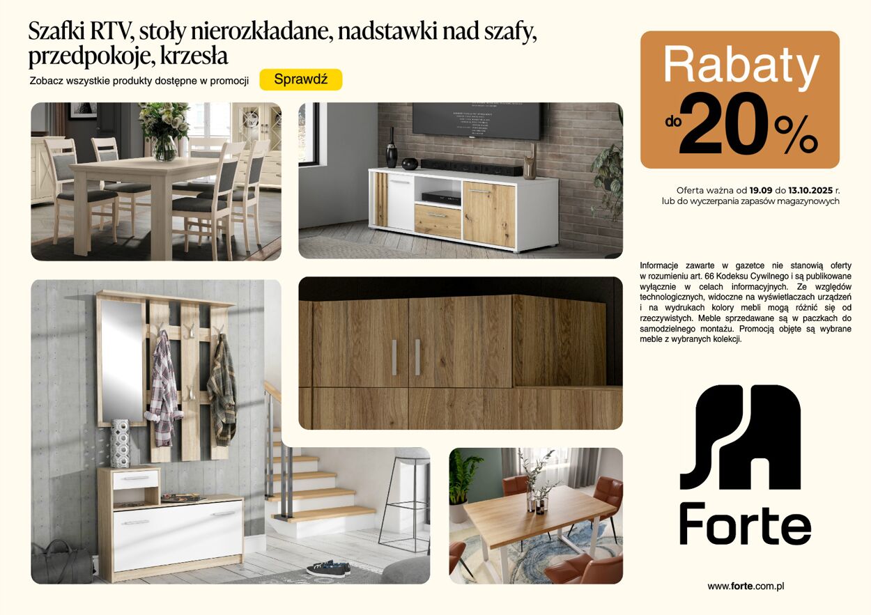 Gazetka Forte 19.09.2025 - 19.12.2025