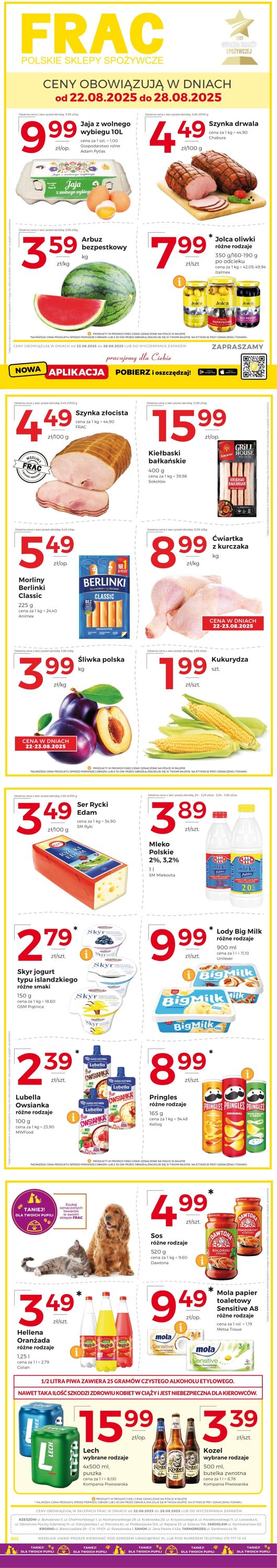 Gazetka Frac 22.08.2025 - 28.08.2025