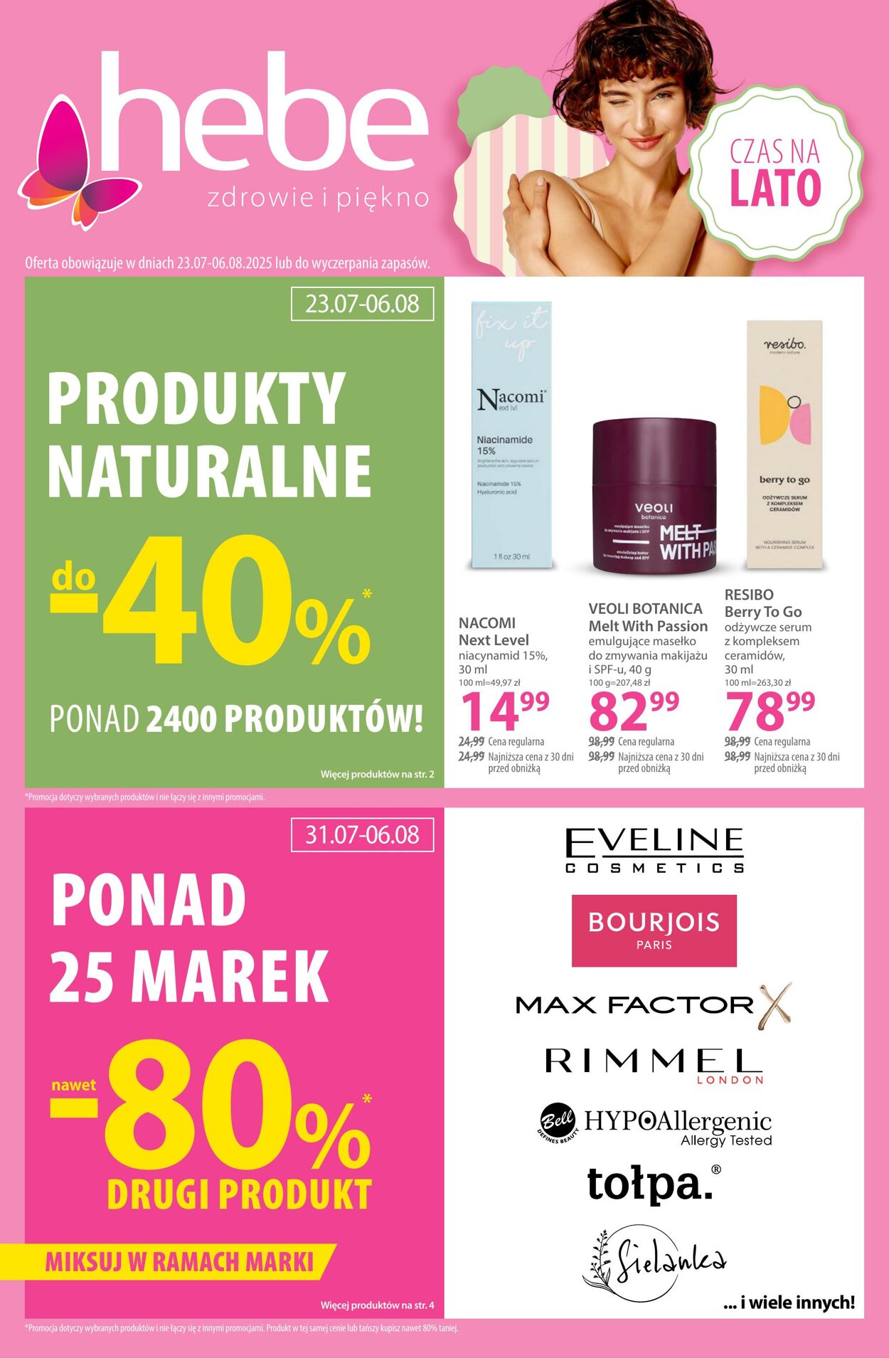 Gazetka Hebe 23.07.2025 - 06.08.2025