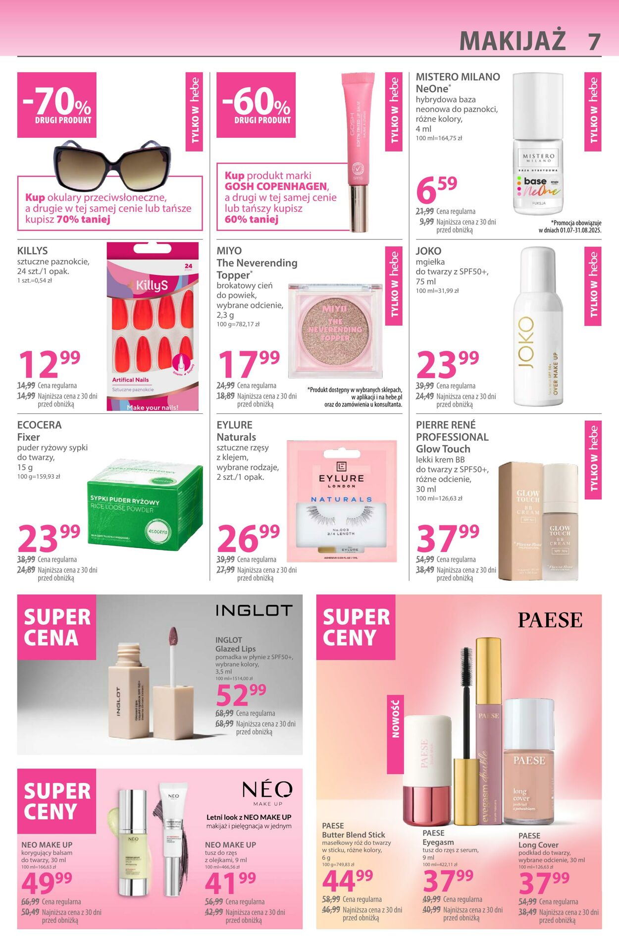 Gazetka Hebe 23.07.2025 - 06.08.2025