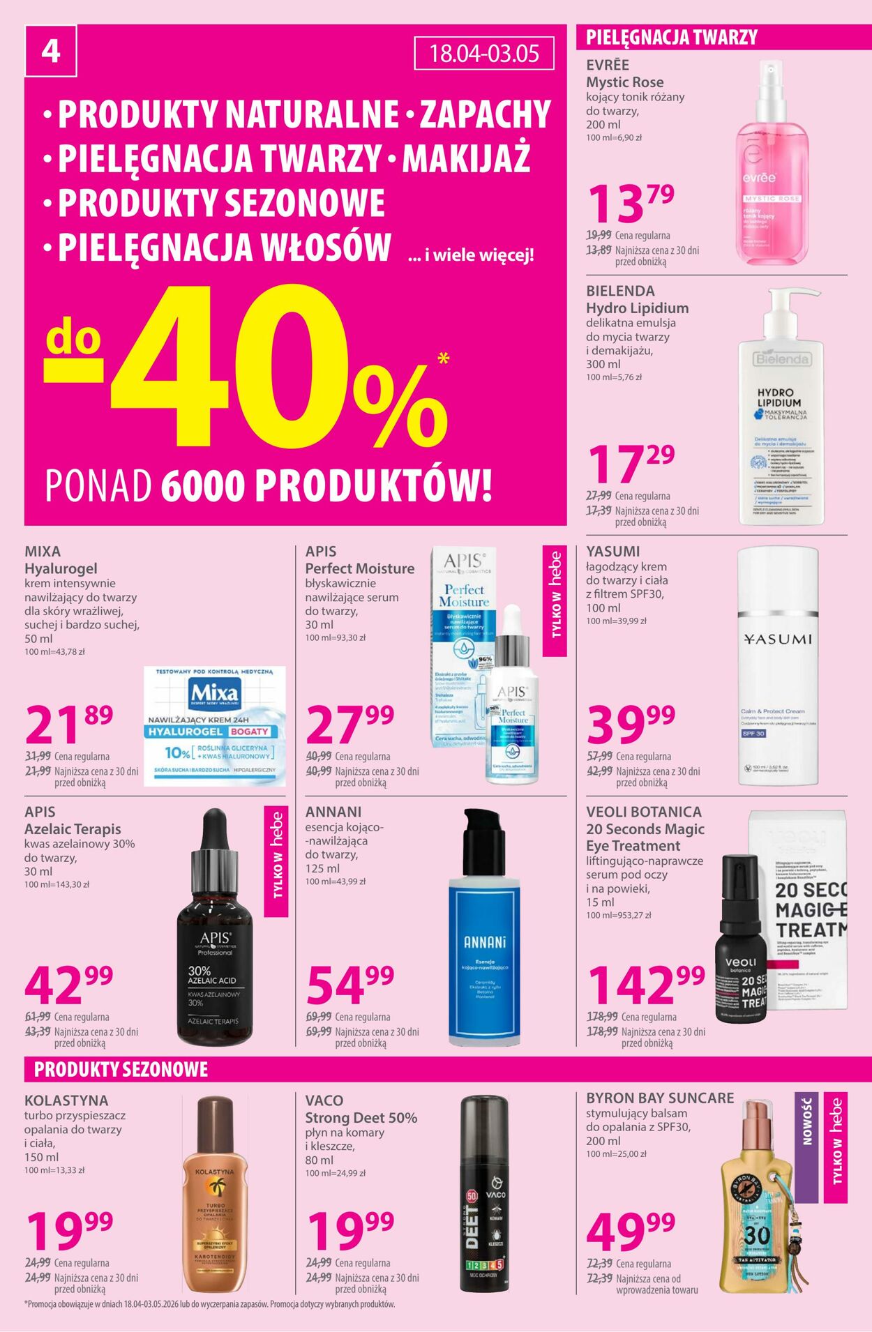 Gazetka Hebe 22.04.2026 - 30.04.2026