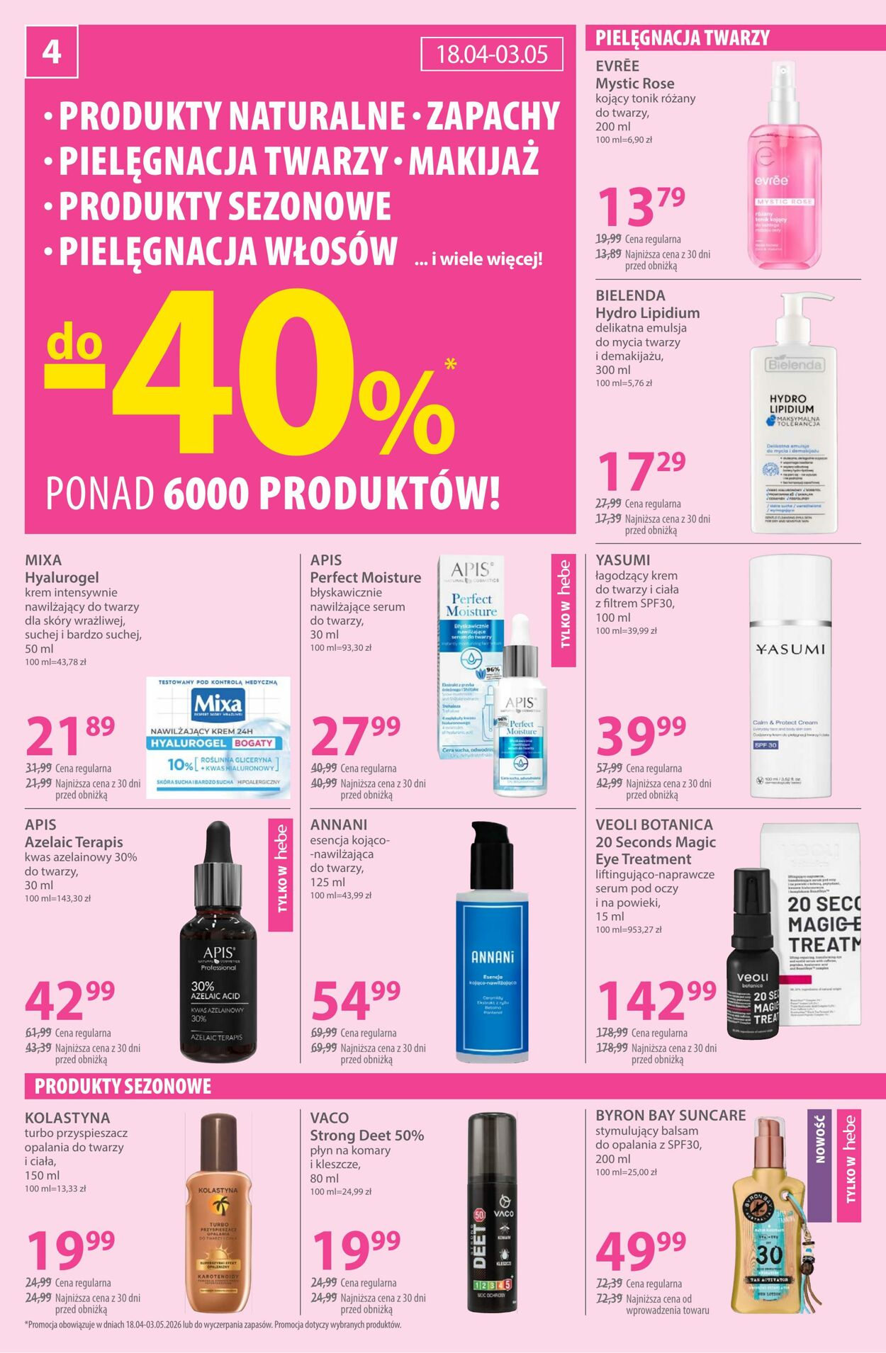Gazetka Hebe 20.04.2026 - 28.04.2026