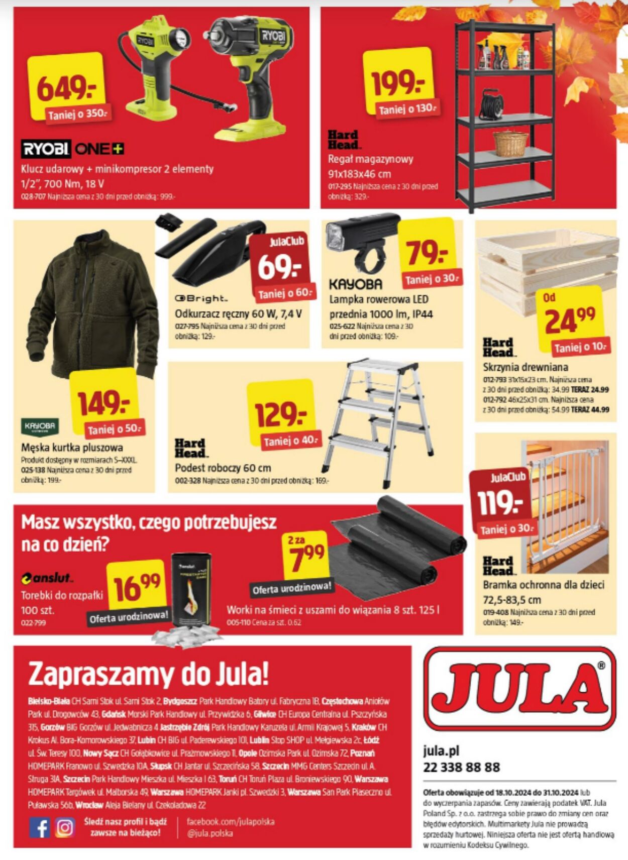 Gazetka Jula 18.10.2024 - 31.10.2024