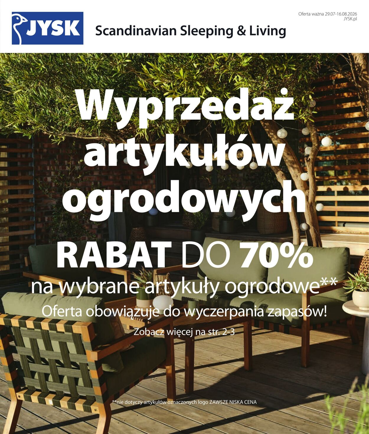 Gazetka Jysk 29.07.2026 - 06.08.2026