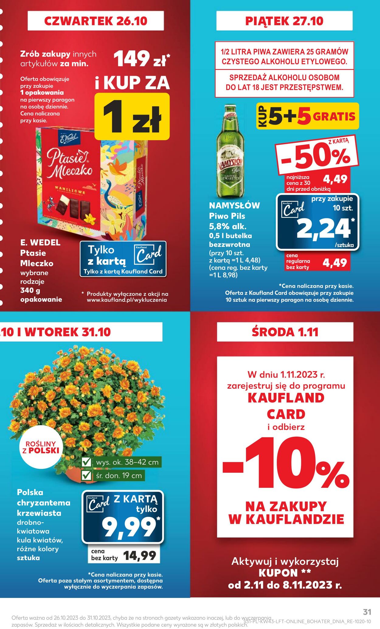 Gazetka Kaufland 26.10.2023 - 31.10.2023