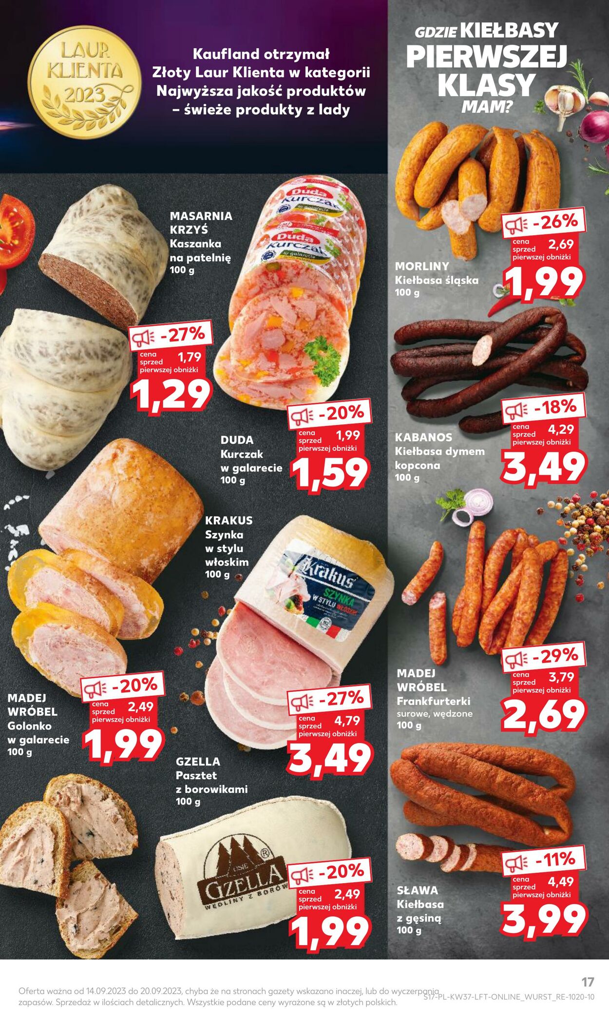 Gazetka Kaufland 14.09.2023 - 20.09.2023