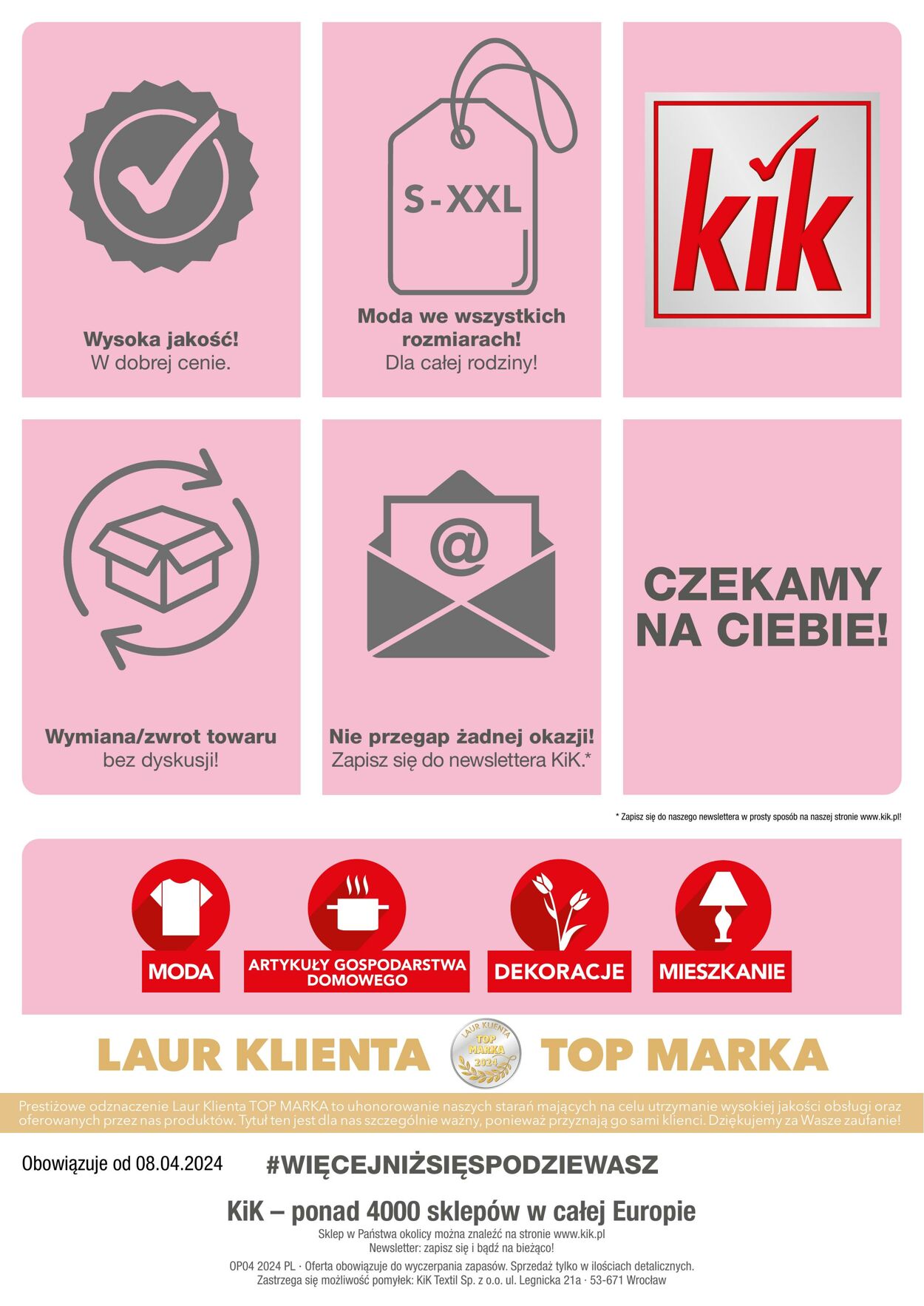 Gazetka KIK 08.04.2024 - 12.05.2024