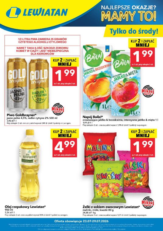 Gazetka Lewiatan 23.07.2026 - 29.07.2026