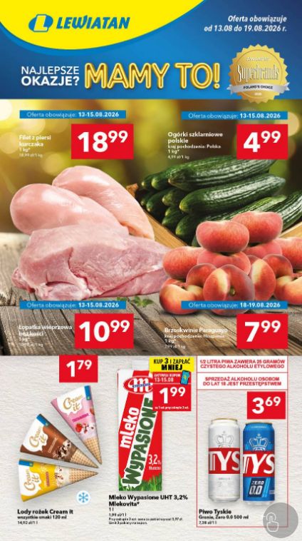 Gazetka Lewiatan 13.08.2026 - 19.08.2026