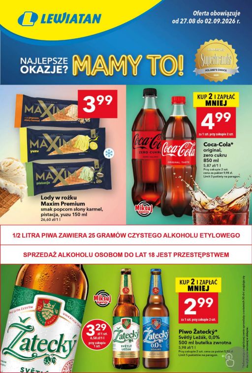 Gazetka Lewiatan 20.08.2026 - 26.08.2026
