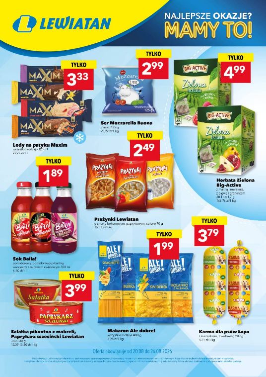 Gazetka Lewiatan 13.08.2026 - 19.08.2026