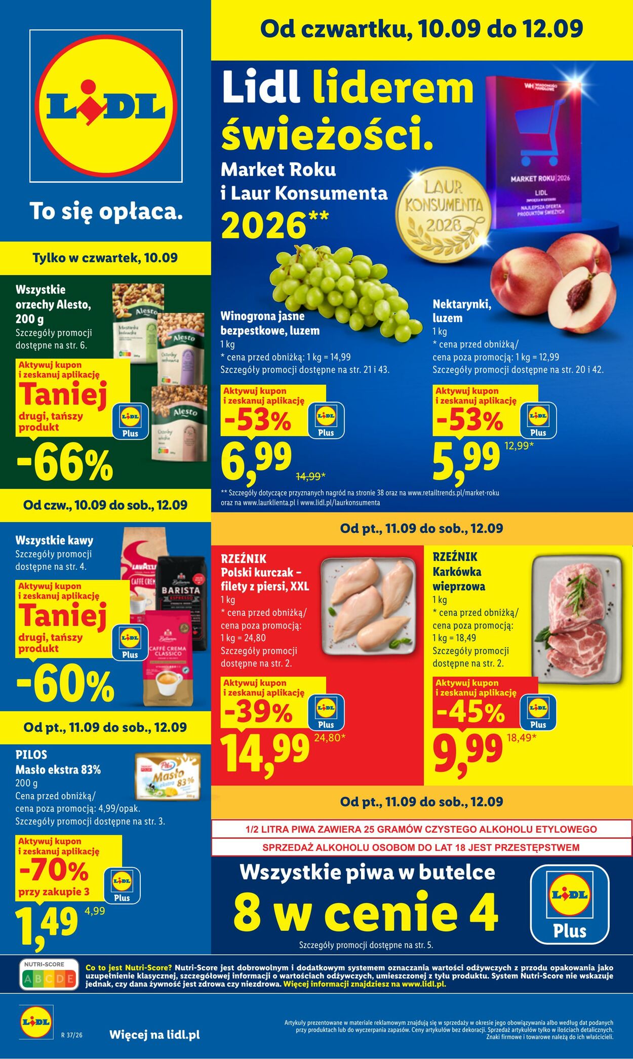Gazetka Lidl - Gazetka ważna od 10.09 do 12.09 10 wrz, 2026 - 12 wrz, 2026