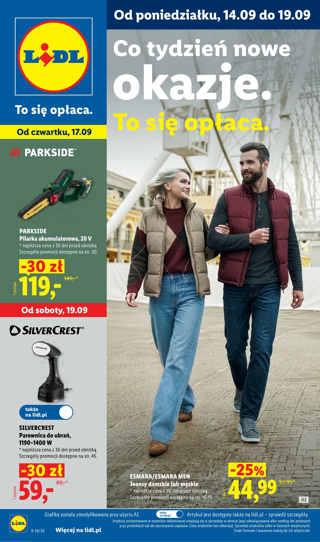 Gazetka Lidl - Gazetka ważna od 14.09. do 19.09. 14 wrz, 2026 - 19 wrz, 2026