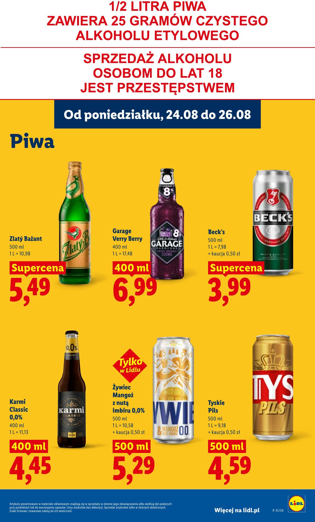 Gazetka Lidl 24.08.2026 - 26.08.2026