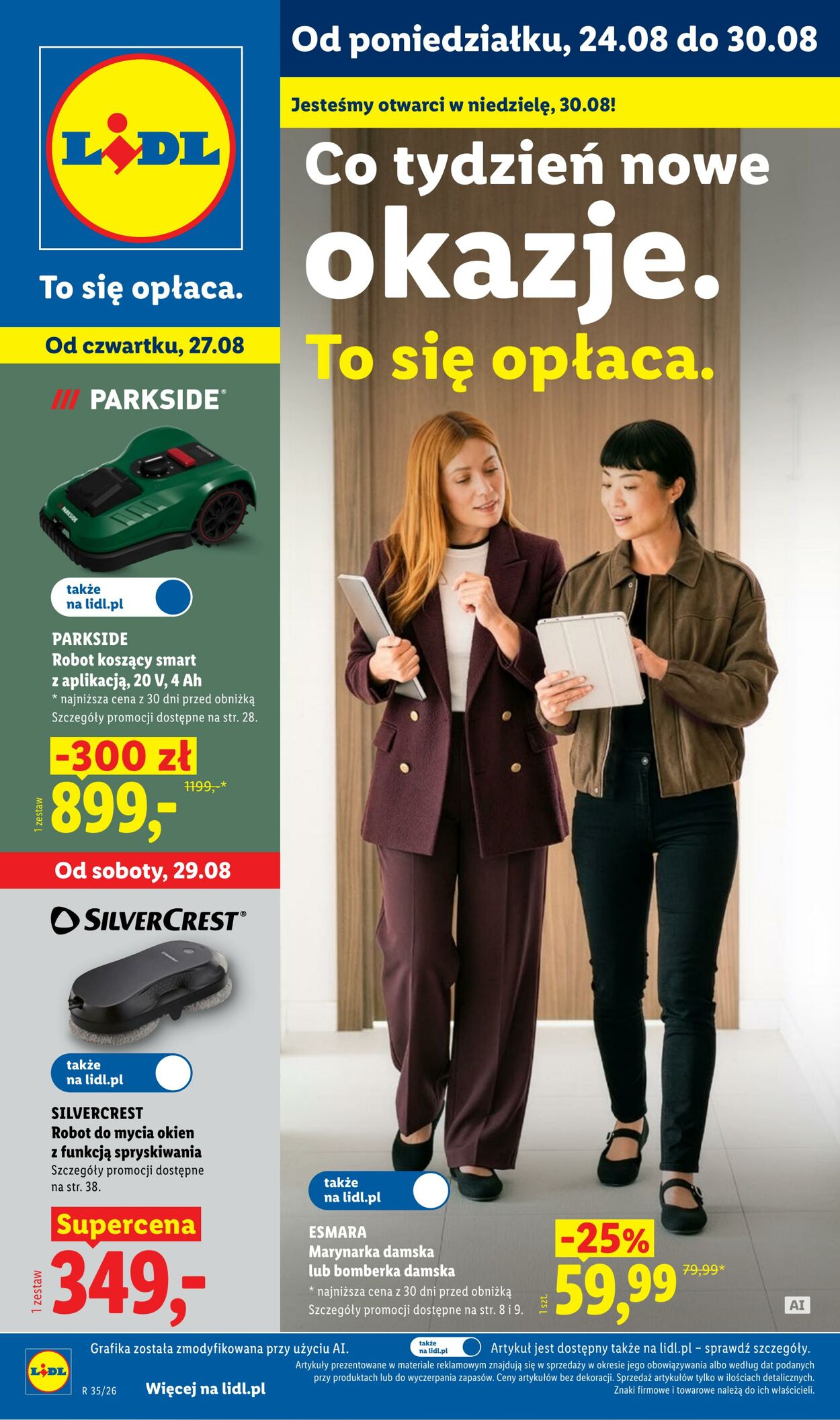 Gazetka Lidl - Gazetka ważna od 24.08. do 30.08. 24 sie, 2026 - 30 sie, 2026