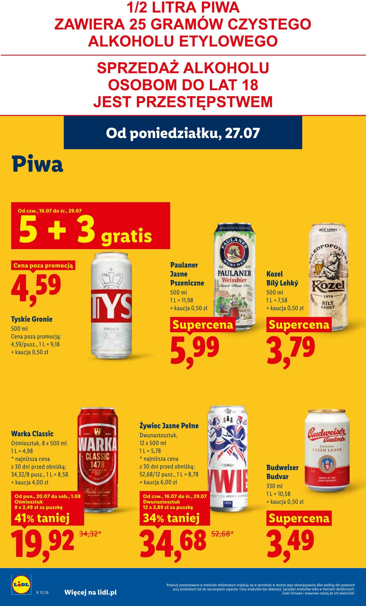 Gazetka Lidl 27.07.2026 - 29.07.2026