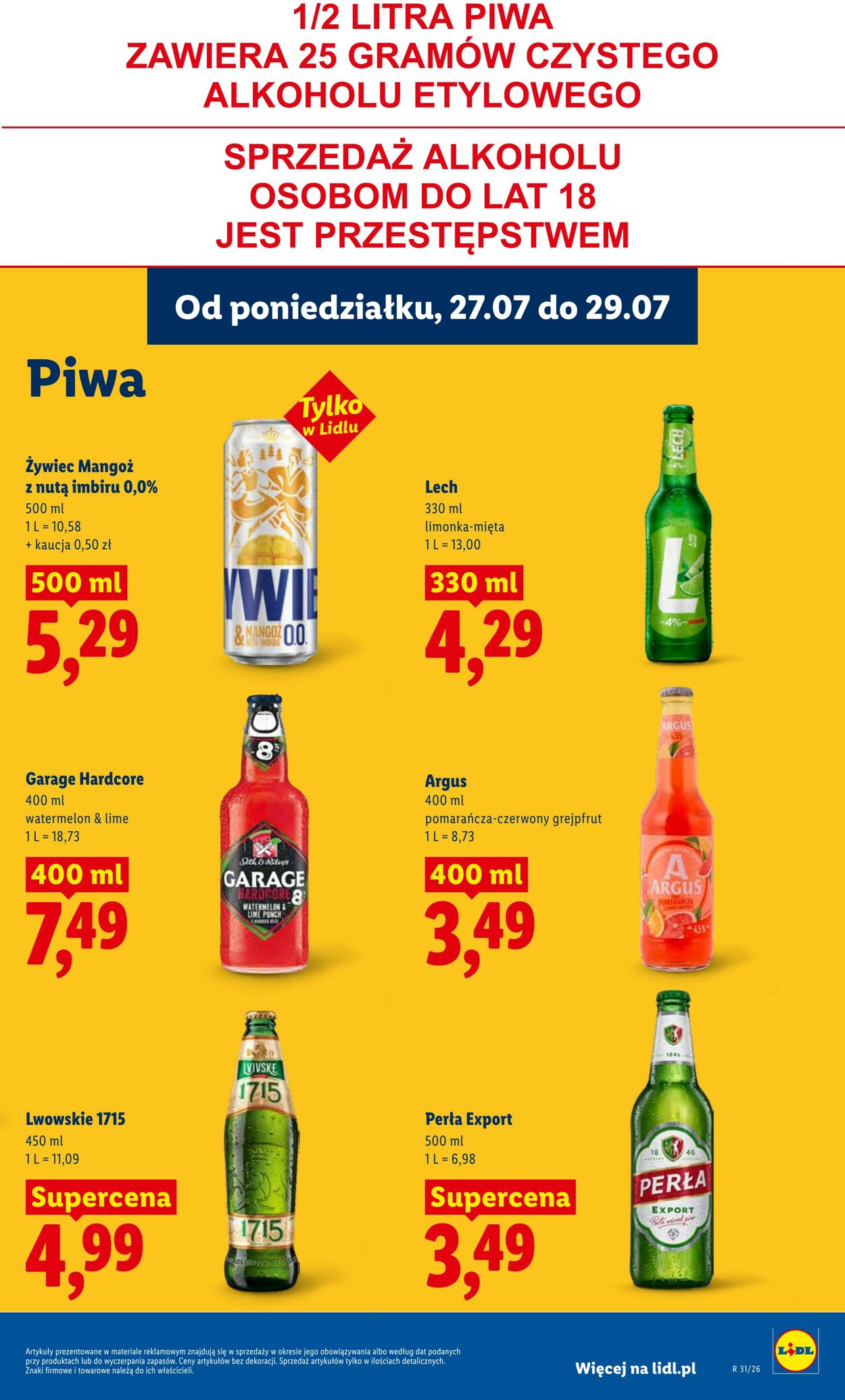 Gazetka Lidl 27.07.2026 - 29.07.2026