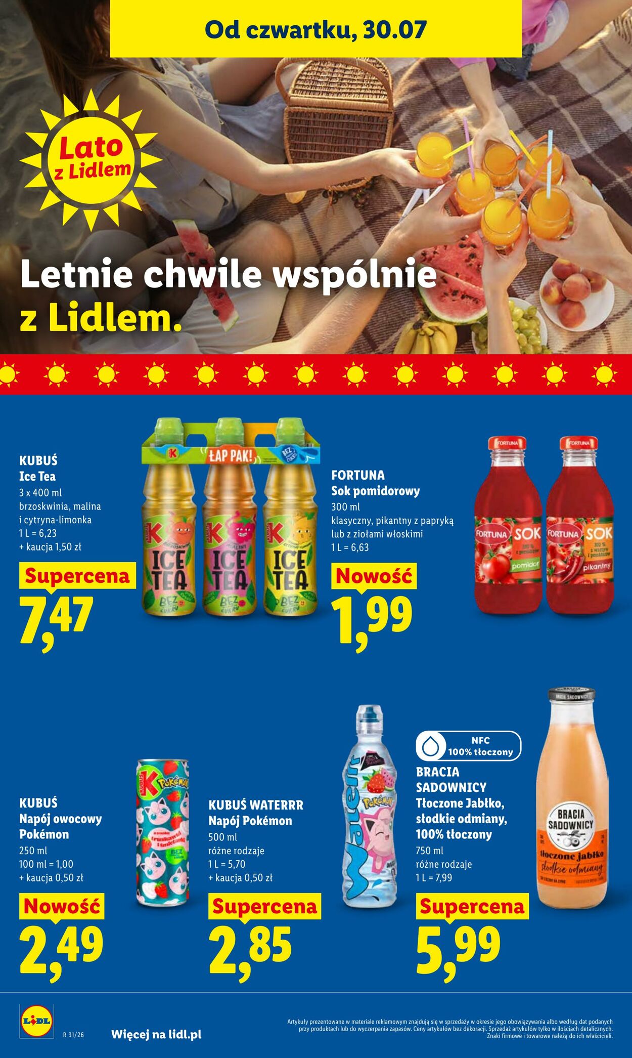 Gazetka Lidl 30.07.2026 - 01.08.2026