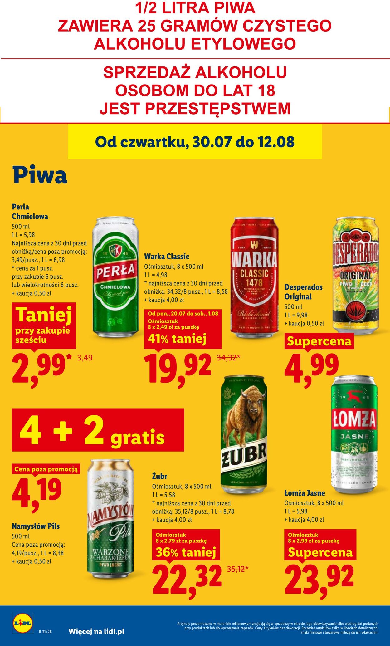 Gazetka Lidl 30.07.2026 - 01.08.2026